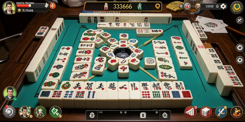 Tampilan gameplay Mahjong yang menarik dan menantang di 333666.
