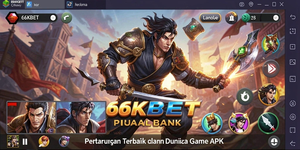 Tampilan gameplay menarik dalam 66KBET dengan pertarungan yang dinamis.
