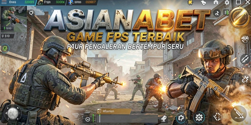 Tangkapan layar menggambarkan intensitas gameplay FPS di ASIANABET.