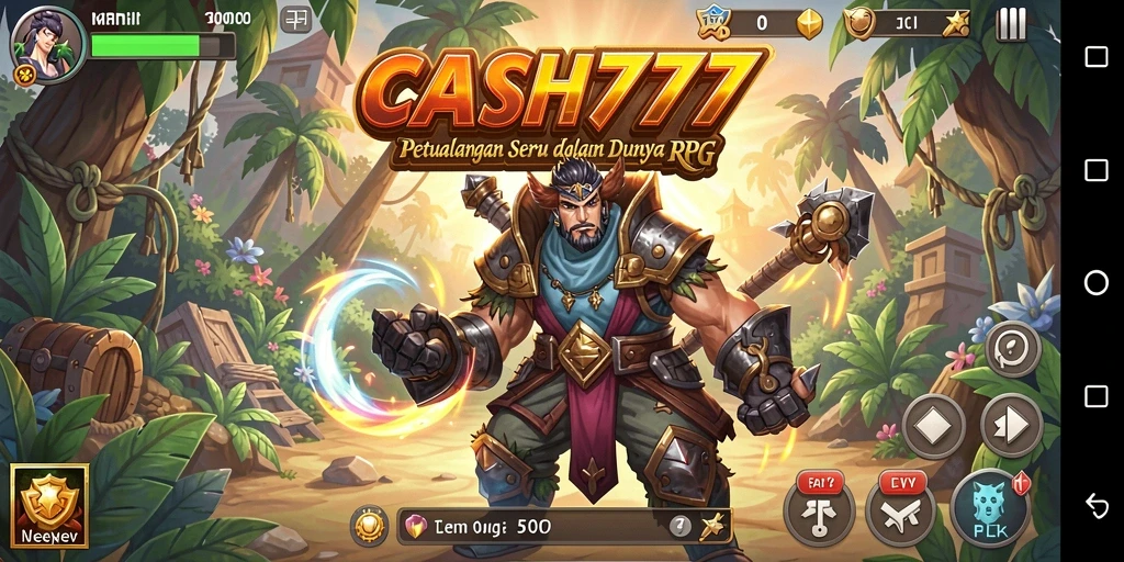 Tampilan gameplay CASH777 dengan grafik RPG yang memukau.