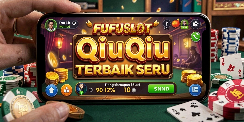 Tangkapan layar menunjukkan gameplay QiuQiu yang seru dan mendebarkan.