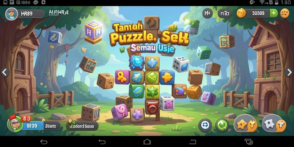 Tampilan gameplay HR89 yang menantang dan penuh warna.