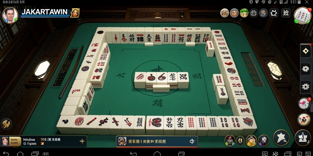 Tampilan gameplay Mahjong yang menarik di JAKARTAWIN.