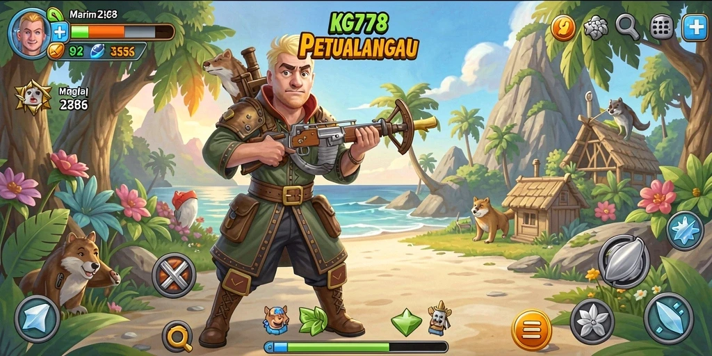 Screenshot gameplay KG778 menampilkan keseruan permainan Casual yang penuh warna.
