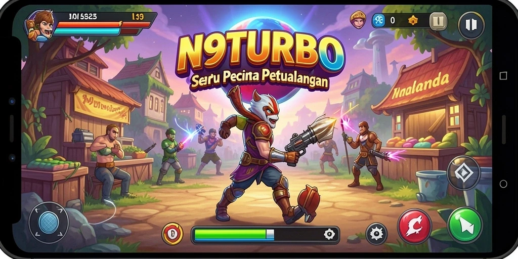 Cuplikan gameplay seru dari N9TURBO yang penuh aksi.