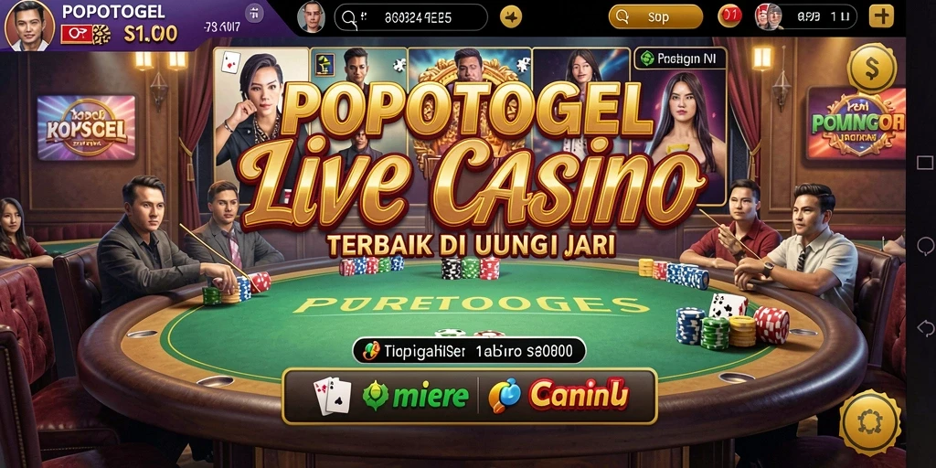 Tampilan gameplay nyata dari permainan Live Casino yang mendebarkan.