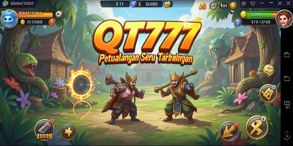 Tampilan grafik menakjubkan dalam gameplay QT777 yang menantang.