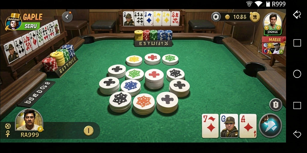 Gameplay seru dan interaktif dalam permainan Gaple RR999.